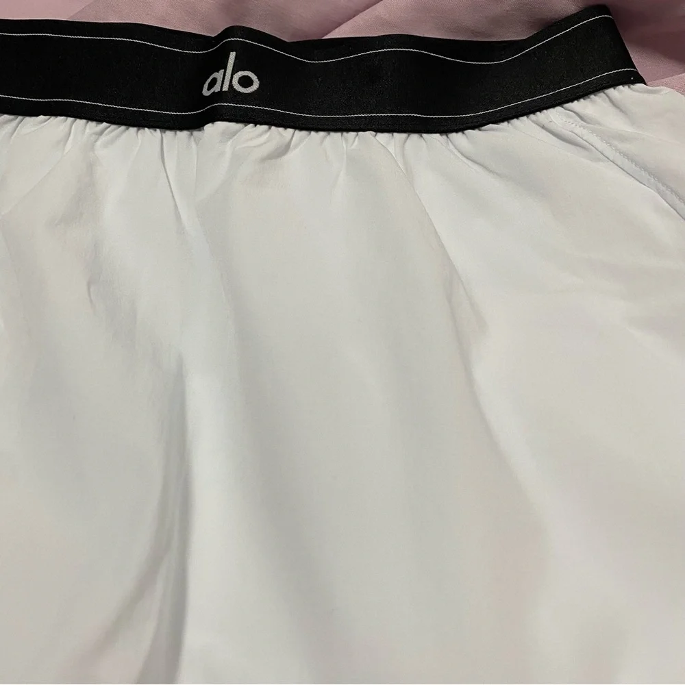 ALO Yoga White Skater Skirt